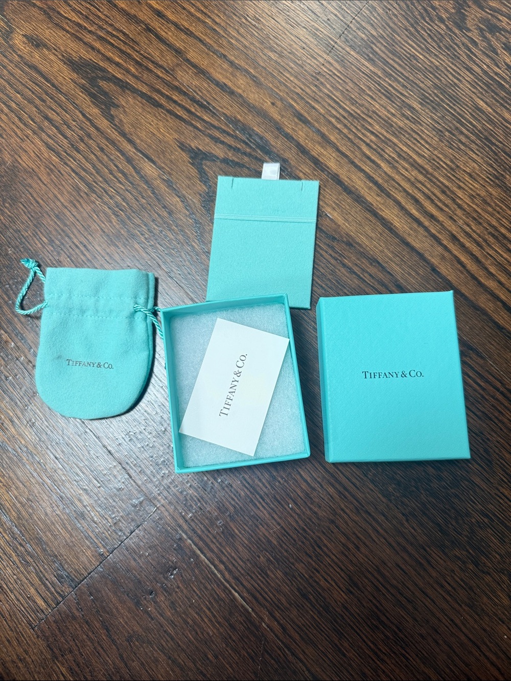 Tiffany and Co. box with pouch